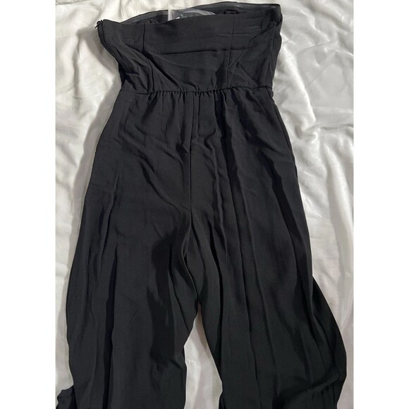 Wild Fable Women's Size Small Wide Leg Tube Strapless Bandeau Jumpsuit Black - Picture 7 of 7